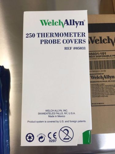 NEW BOX OF 250 WELCH ALLYN Thermometer Probe Covers REF 05031