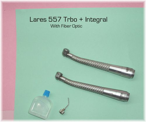 Two Very Good Used Lares 557 Tubo + Integral High Speed Handpieces  *LOOK*