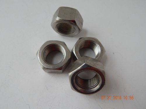 STAINLESS STEEL HEX NUTS  3/4 - 16 UNF.  4 PCS. NEW