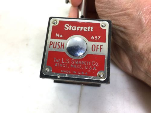 STARRETT DIAL INDICATOR MAGNETIC BASE 657, Includes Rods, Clamps, NO RESERVE!