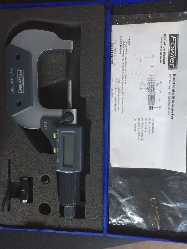 Fowler Electronic Outside Micrometer 1-2&#034;