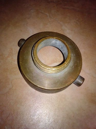 Vintage brass  2.5nh x 5nh fire hydrant adapter for sale