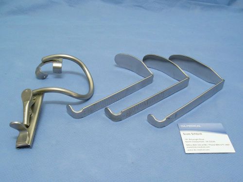 V Mueller MO154 Davis Crowe Mouth Gag Frame with 3 Ring Blades