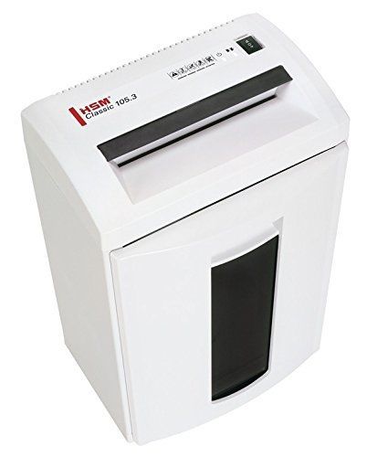 HSM Classic 105.3c, 12-14 Sheets, Cross-Cut, 8.7-Gallon Capacity Shredder