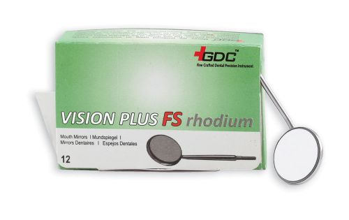 Dental Mouth Mirror Tops FS Rhodium Coated Pack of 12 pcs # 5 MMTFS5 DENTAL VSDF