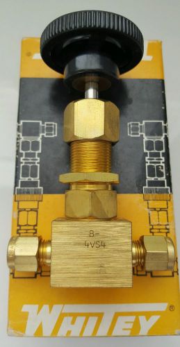 Whitey Swagelok New Brass Bonnet Valve B-4VS4