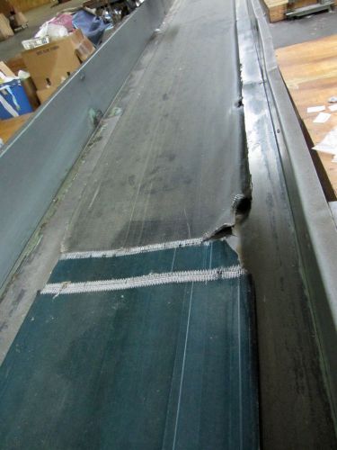 Industrial belt conveyor 59&#039; long 3&#039; wide used works fine for sale