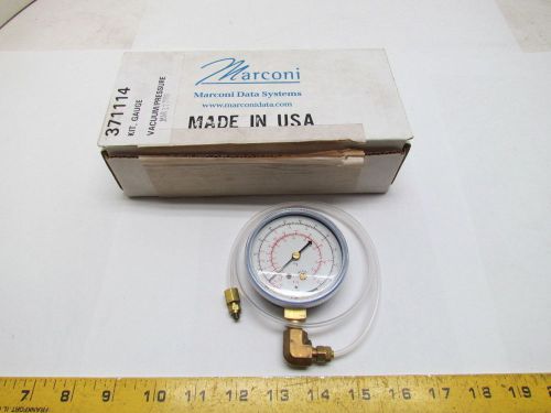 Marconi 371114 Vacuum Pressure Gauge Kit 1/4&#034;MNPT R-502 R-12 R-22