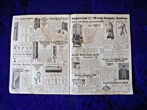 1920s vint antique PLUMBING Bathroom Heat supply PARTS CATALOG w photos Chicago
