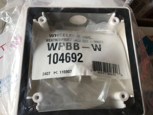WHEELOCK WEATHER PROOF BACK BOX WHITE [WPBB-W]