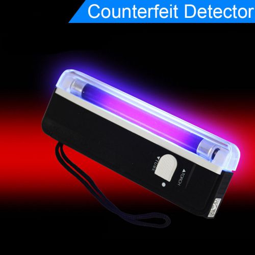 Portable UV Handheld BANKNOTE Checker Money Tester Black Light Counterfeits