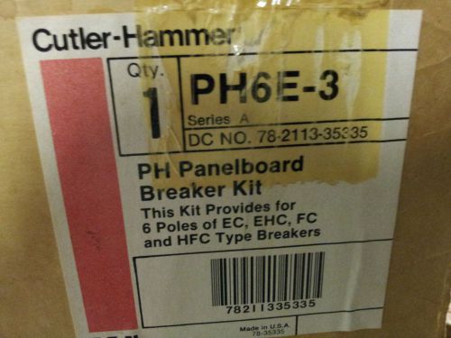 CUTLER HAMMER PH6E-3 PH PANELBOARD BRKR KIT NEW IN BOX #B55