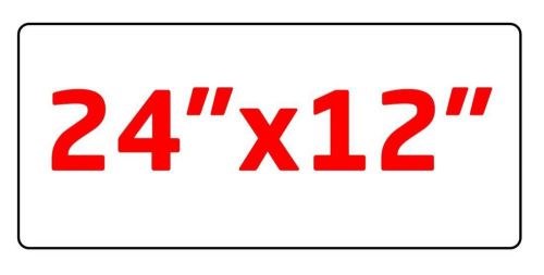 2 12&#034;x24&#034; blank magnetic sign sheets - blank car magnet signs, 30 mil. round ... for sale