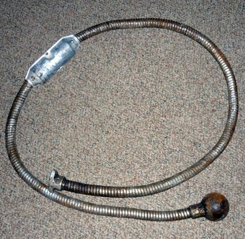 Vintage maytage engine exhaust pipe &amp; cast muffler with floor shield model 92-59 for sale