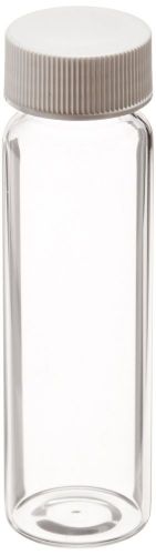 Jg finneran 9-120 clear borosilicate glass standard voa vial with white polyp... for sale