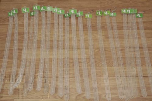 20 Plastic Clip Strips, each holds 12 items Hanging Merchandiser Retail impulse