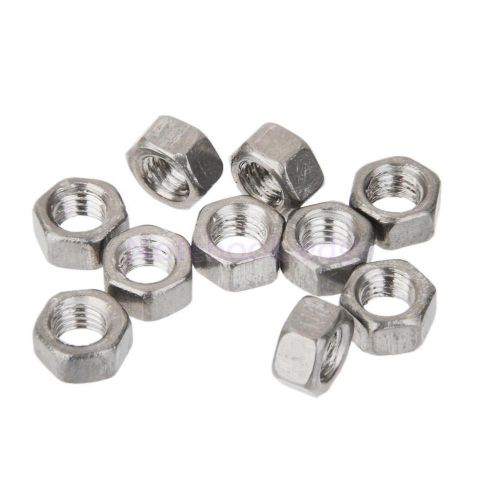 10pcs m5*4 titanium alloy hexagonal thread nut for bolts screws for sale