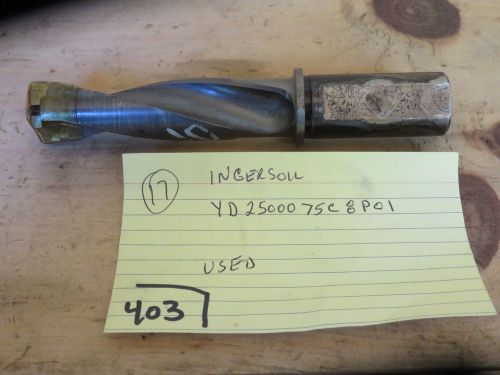 Ingersoll Indexable Coolant  Drill  YD2500075C8P01    .984   insert