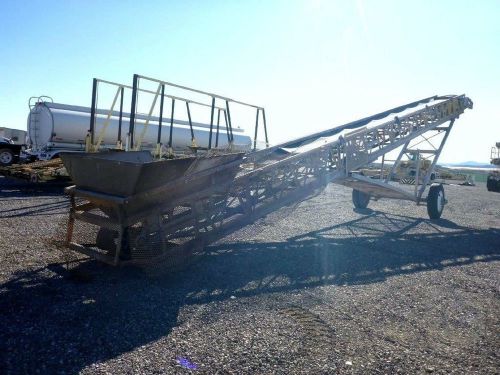 Portable stacker conveyor belt 50ft. x 30 in. material stacking (stock #1902) for sale
