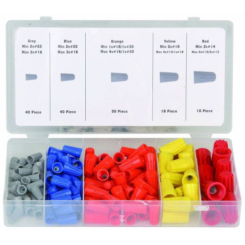 158 Piece Wire Connector Assortment Wire Connectors with Case