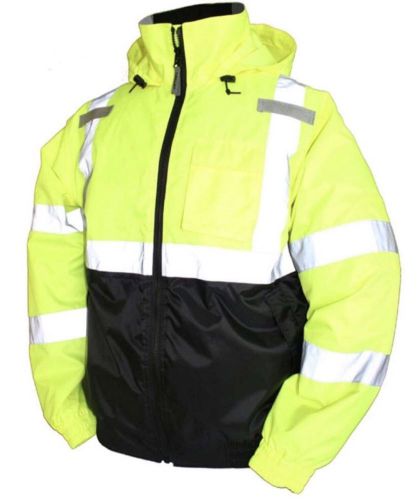 Tingley job sight bomber ii jacket, hi-viz, waterproof, ansi class 3 extra large for sale
