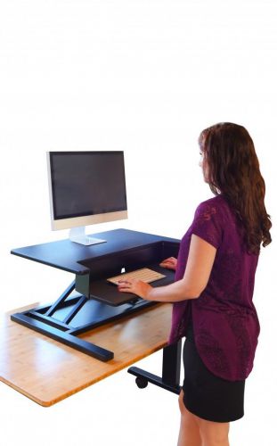AirRise Pro - Height Adjustable Standing Desk Converter, Stand Up Desk Keyboard