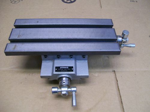 Phase ii 260-512 compound slide table, 5-1/2&#034; x 12&#034; table excellent condition for sale