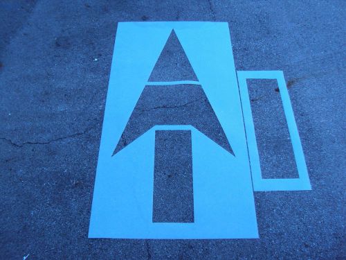 Dept. of Transportation DOT Straight Arrow Parking Lot Striping Stencil ReUsable