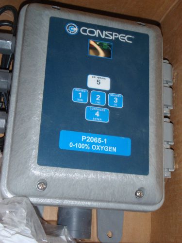 Conspec Controls 0-100% Oxygen Monitoring Unit Model P2065-1 NIB