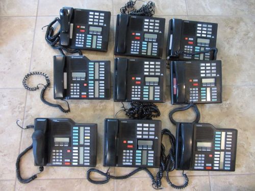 Lot of 8 Nortel Norstar 3-M7324 5- M7310 Black Pulled from Working Environment
