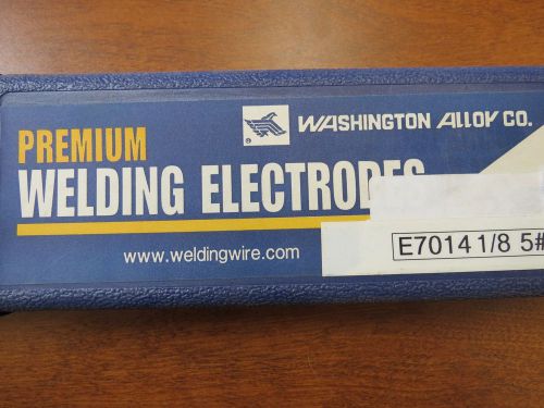 5-lb E7014 1/8&#034; Premium Mild Steel Stick Welding Electrode Rod Washington Alloy