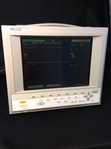 Hp m1204a omnicare viridia 24c color patient display monitor spo2 ecg nbp for sale