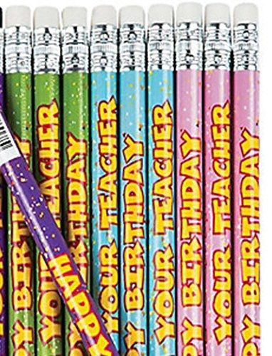 DG Shopping Spree Happy Birthday From Your Teacher Pencils (24 Pencils)