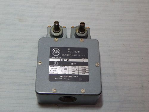 NOS Allen Bradley 802T-AD Ser C Oiltight Limit Dual Switch