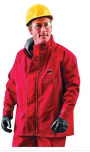 Ansell x-large 49&#034; red  sawyer-tower cpc polyester trilaminate cove jacket for sale