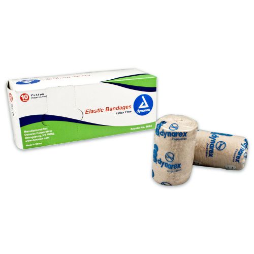 50/Case Elastic Bandages, Ace Rubber Wraps,  3&#034; X 4.5 Yds Dynarex 3663