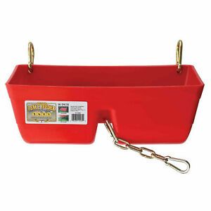 Little Giant FF16RED 16&#034; Red Fence Feeder with Clips