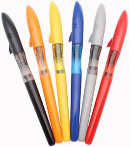 Gullor Jinhao Fountain Pen Shark Design, Fine Nib, Set of 6 Colors,School Suppli
