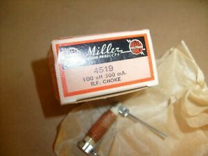 Miller RF  Coil  Choke  - NEW Old Stock Ham Radio - 4519   100 uh 300ma