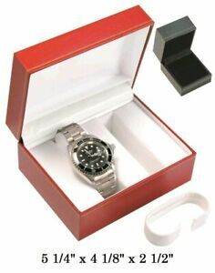 Black Double Watch Classic Leatherette Box