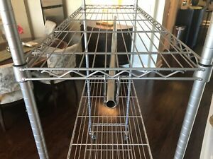 Metro Commercial Rack Shelving  w/ 3 shelves and cover 48&#034; X 18&#034; X 63&#034;