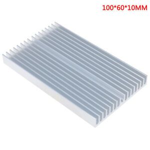 100*60*10mm Aluminum Heatsink Cooler Chip Radiator for IC LED Power TransistN QK
