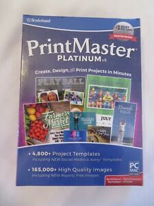 Broderbund PrintMaster Platinum V8 PC Mac DVD-ROM &amp; Digital Download