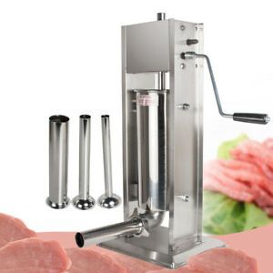 5L Vertical Commercial Sausage Stuffer 11LB Stainless Steel Meat Press Machine