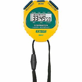 Extech 365510 Stopwatch/Clock, Yellow 365510  - 1 Each