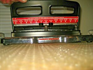 Punchodex P-100 Sturdy Adjustable Hole Punch by Rolodex Made in USA