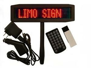 Rechargeable Battery Operated Slim Red LED Programmable Scrolling Sign
