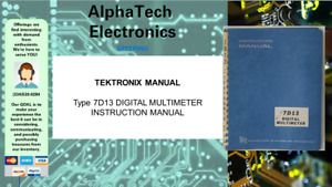 Tektronix 7D13 Digital Multimeter Instruction Manual 070-1096-00