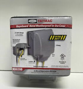 Taymac Mx6200 2 -Gang Vertical While In Use Weatherproof Cover, 5.12&#034; W, 6.12&#034; H