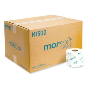 Morcon M1500 Morsoft Controlled Bath Tissue Split-Core Septic Safe 1-Ply White